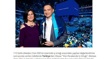 Microsoft Global İş Ortağı Ödülü Obase’in!